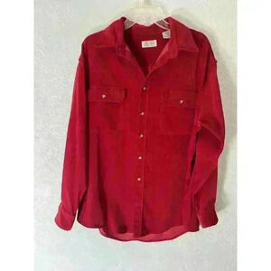 Vintage St Johns Bay Mens 70s 80s Chamois Cloth Flannel Thick Heavy Shirt large